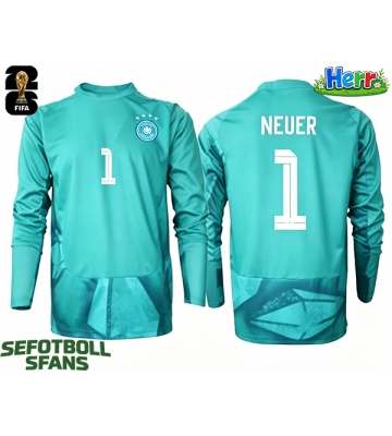 Tyskland Manuel Neuer #1 Målvakt Hemmatröja VM 2026 Långärmad